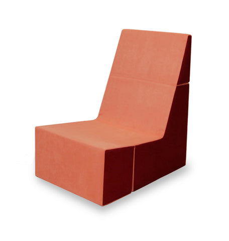 Cubit Chair in Tangerine/Burgundy